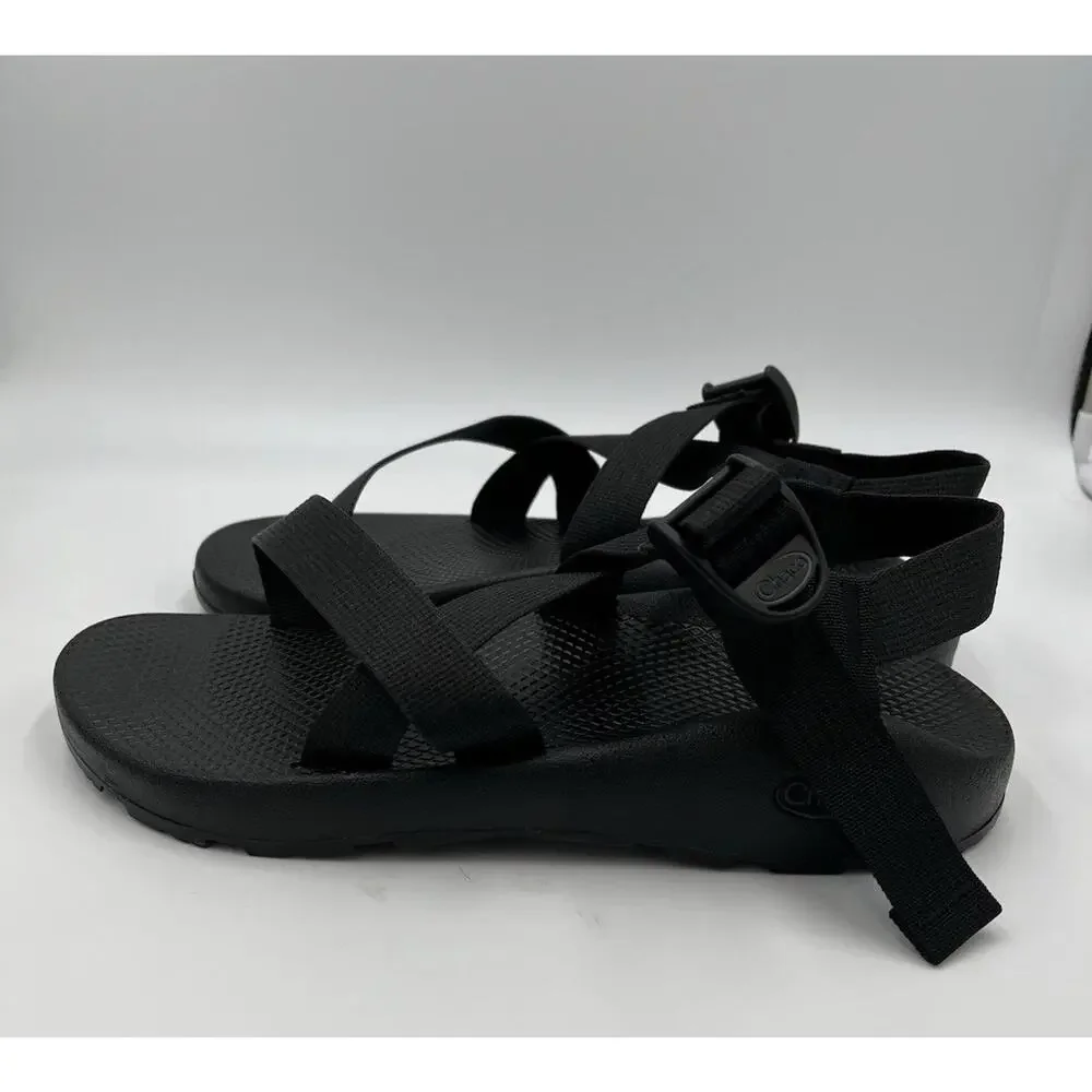 Mens Chacos Classic Z/1 Strap Sport Sandals Outdoor Hiking Nylon Sz 10 EUC Black